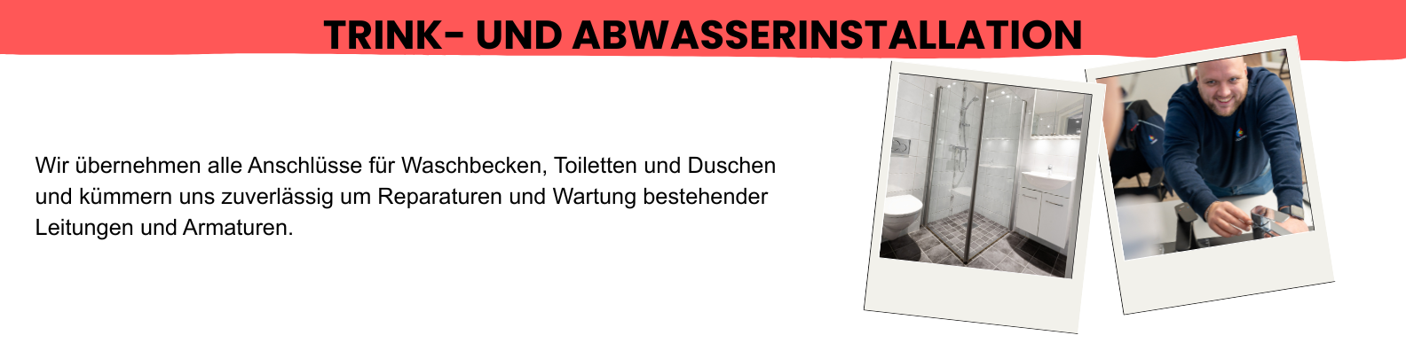 Trink- und Abwasserinstallation